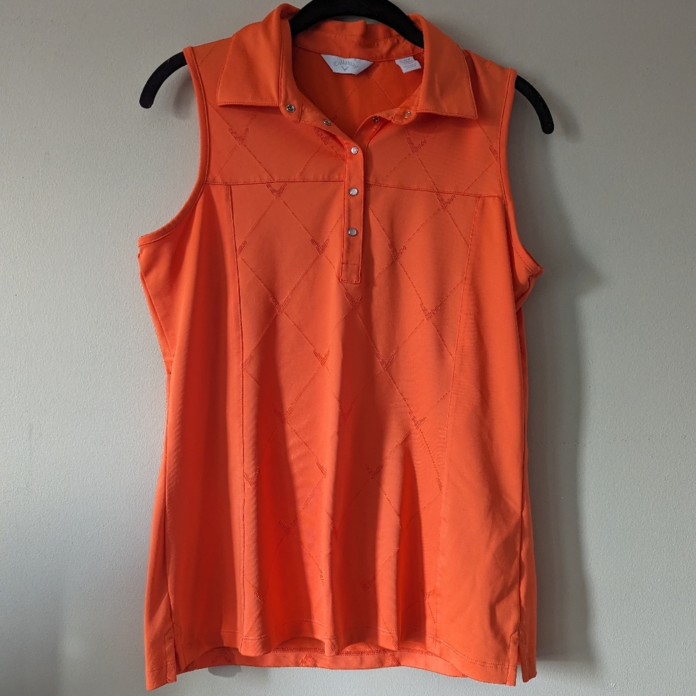 Callaway athletic orange tank top size M